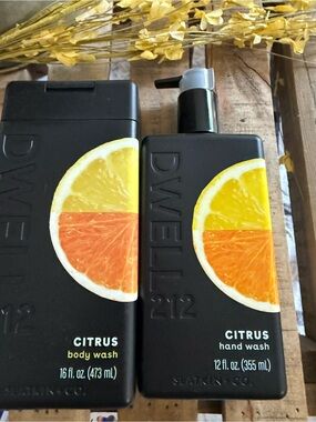 DWELL 212 Citrus Hand Wash & Body Wash Duo - Black Bottles